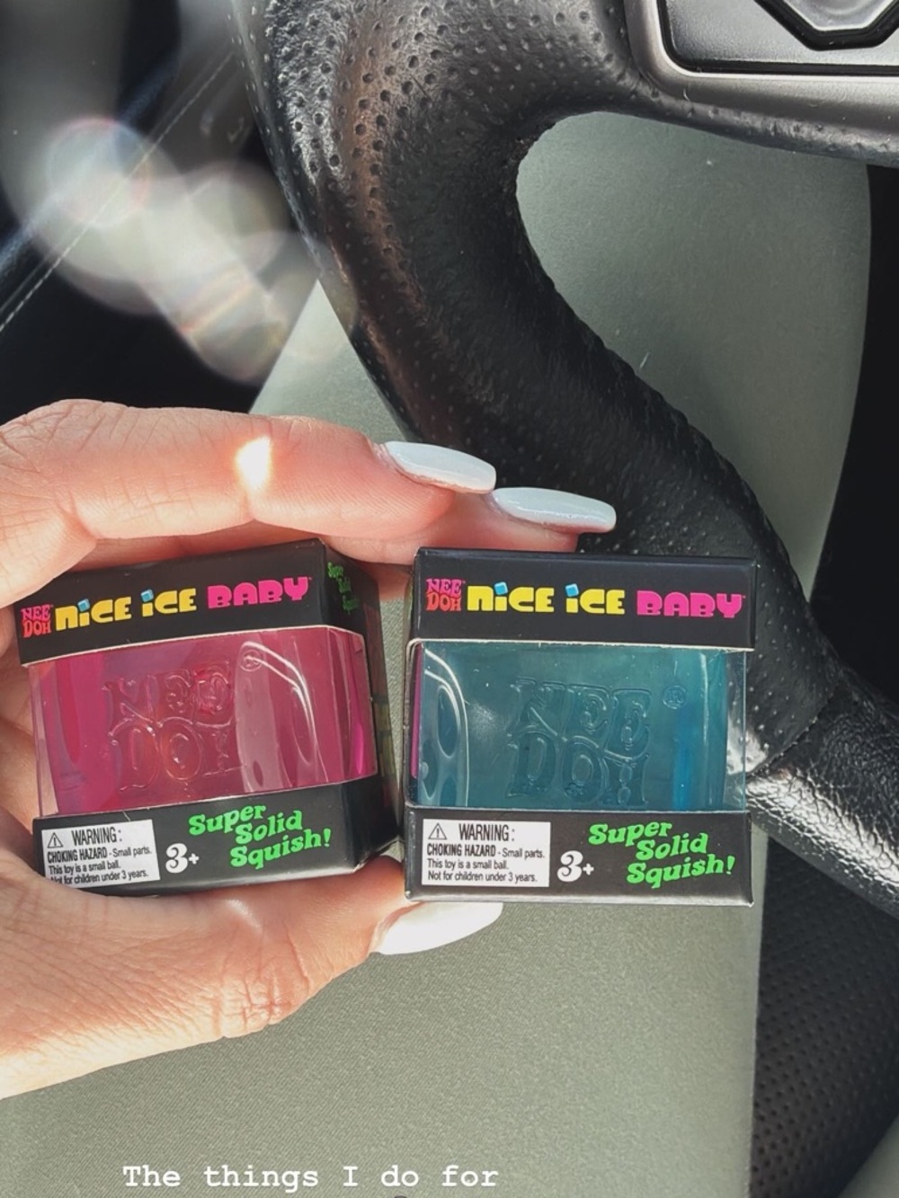 NeeDoh Nice Ice Baby Squishies - Pink & Teal each one $25